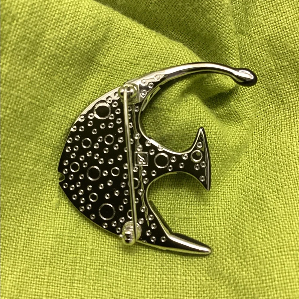 Swarovski crystal angel fish tropical South Sea Calabar brooch retired vibrant